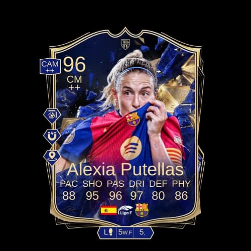 Alexia Putellas Segura TOTY CM 96 rated