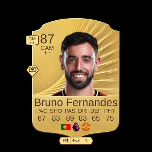 Bruno Miguel Borges Fernandes Rare CAM 87 rated