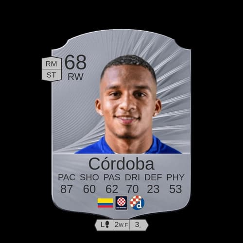 كوردا FC26 - RW 68 rated