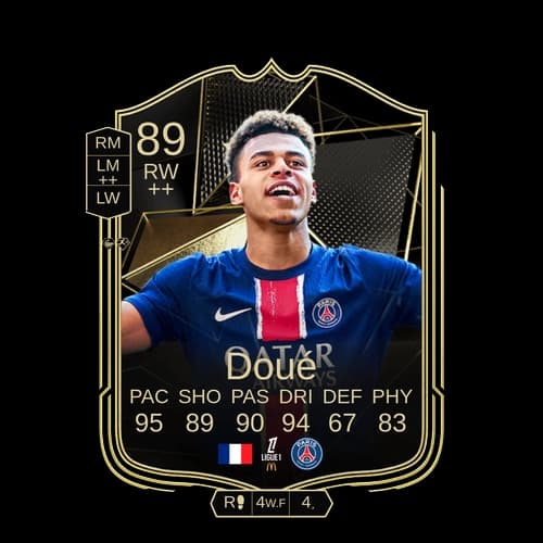 Désiré Doué TOTW RW 89 rated