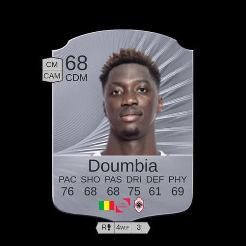 Doumbia FC26 - CDM 68 rated