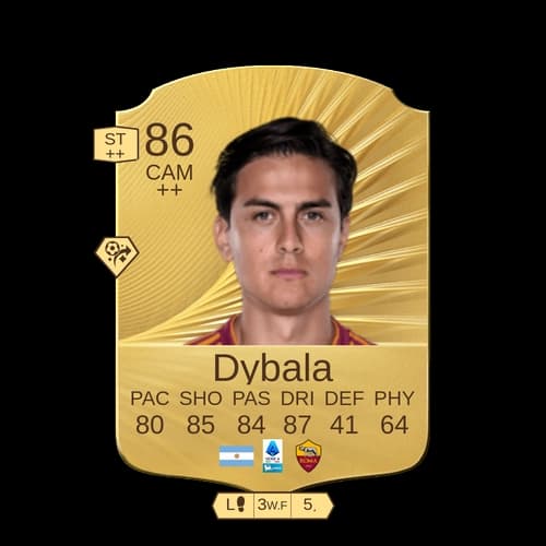 باولو ديبالا نادر CAM 86 rated