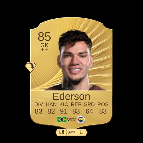 إديرسون سانتانا دي مورايس GK نادر 85