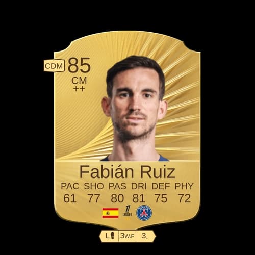 Fabián Ruiz Peña Rare CM 85 rated