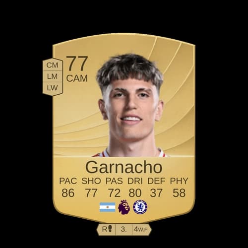 Alejandro Garnacho عادي CAM 77 rated