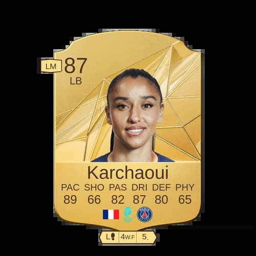 Sakina Karchaoui Rare LB 87 rated