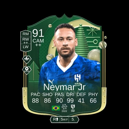 Neymar da Silva Santos Jr. Winter Wildcard CAM 91 rated