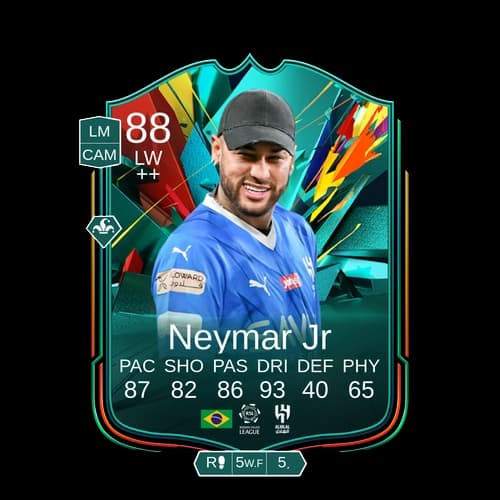 Neymar da Silva Santos Jr. Total Rush LW 88 rated
