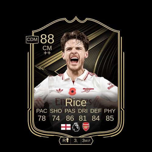 Declan Rice Team of the Week CM 88 rated