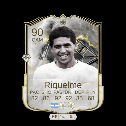 Juan Román Riquelme Thunderstruck ICON CAM 90 rated