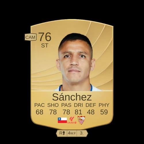 Alexis Sánchez - ST 76 rated