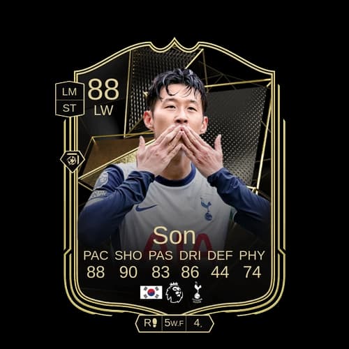 Heung Min Son TOTW LW 88 rated