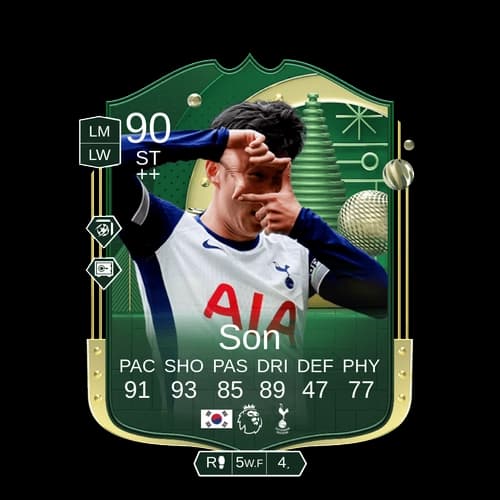 Heung Min Son Winter Wildcard ST 90 rated