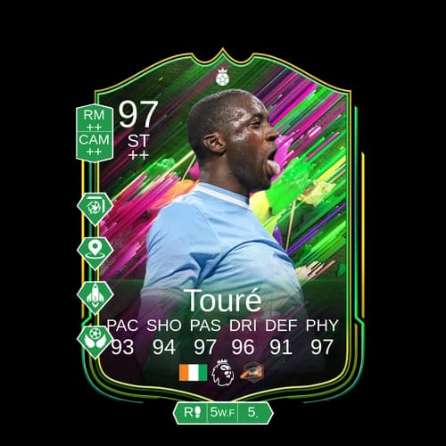 Yaya Touré Shapeshifters Hero ST 97 rated