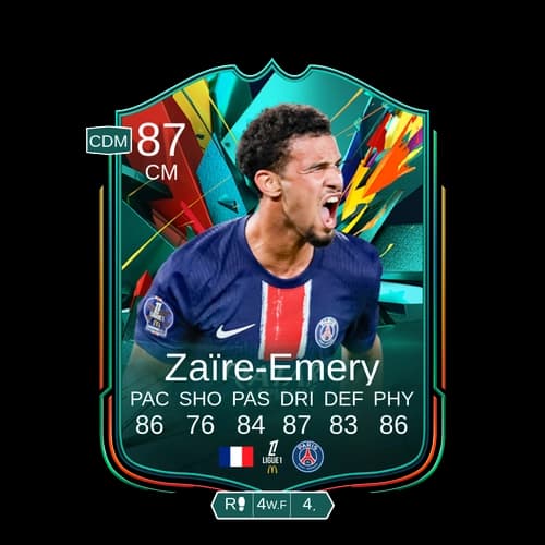 Warren Zaïre-Emery Total Rush CM 87 rated