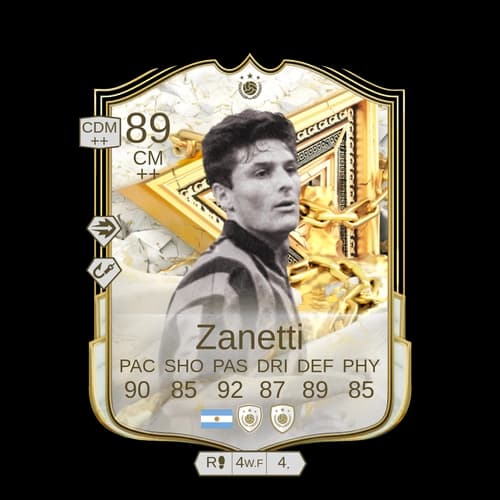 Javier Zanetti FUT Immortals ICON CM 89 rated
