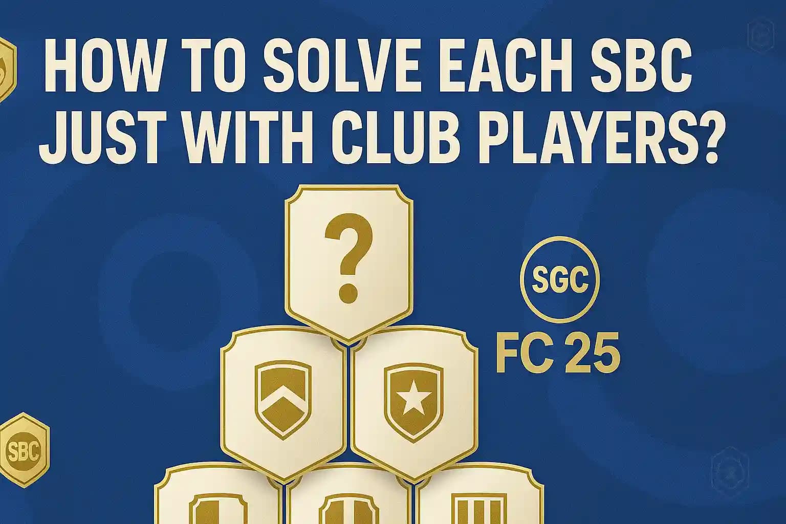 How to Complete SBCs Using My Club Players in FC 25