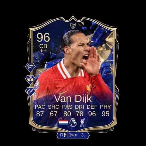 Virgil van Dijk TOTY CB 96 rated