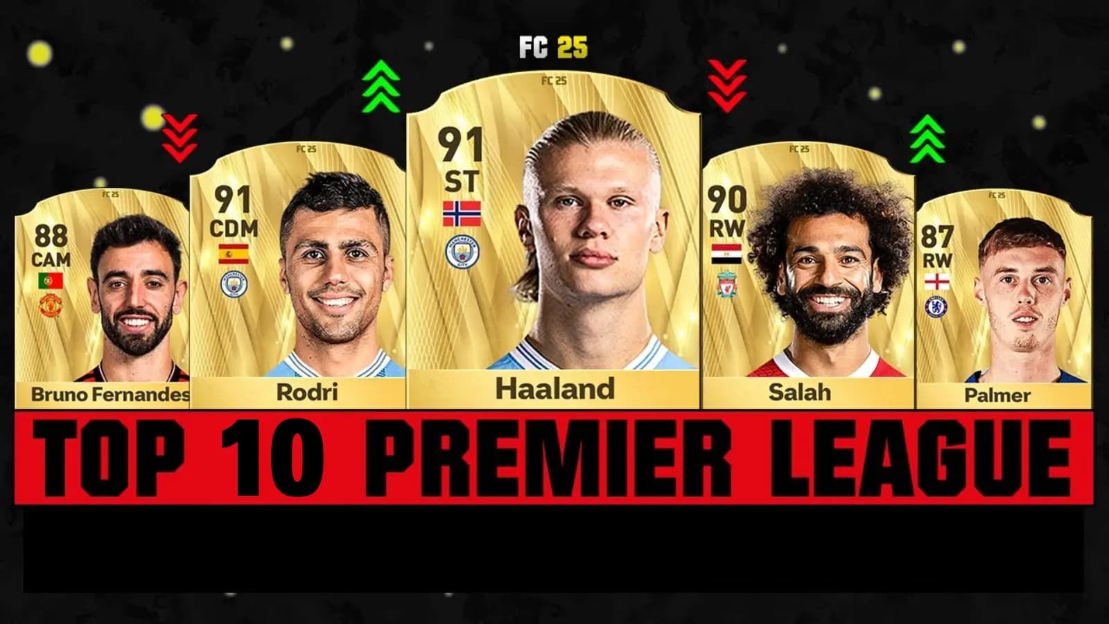 FC 25 Ratings: Top 10 Premier League Stars