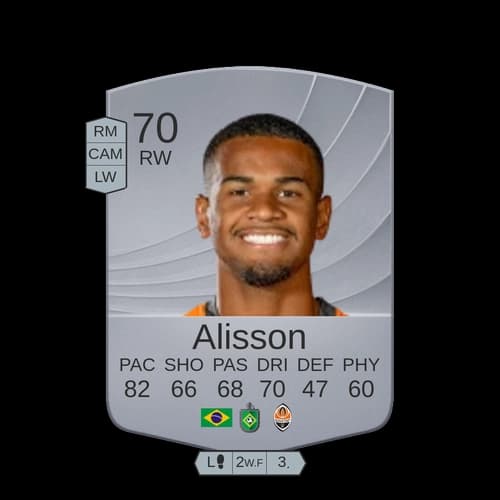 Alisson FC26 - RW 70 rated