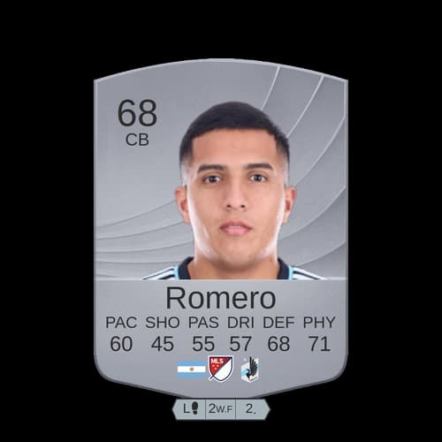 Romero FC26 - CB 68 rated